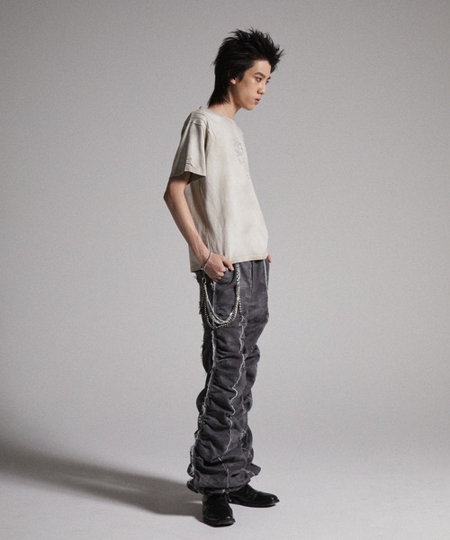 GRANCY】Shirred Damage design Cotton Pants / シャーリングダメージ