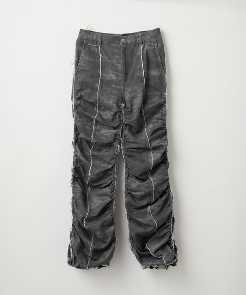 GRANCY】Shirred Damage design Cotton Pants / シャーリング