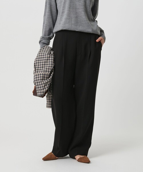 (6)H beauty & youth ワイドストレートパンツ セール】タックワイドストレートパンツ ウォッシャブル（その他