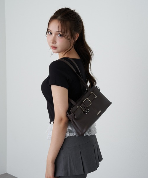 ベルト付ショルダーバッグ（ショルダーバッグ）｜RAY CASSIN