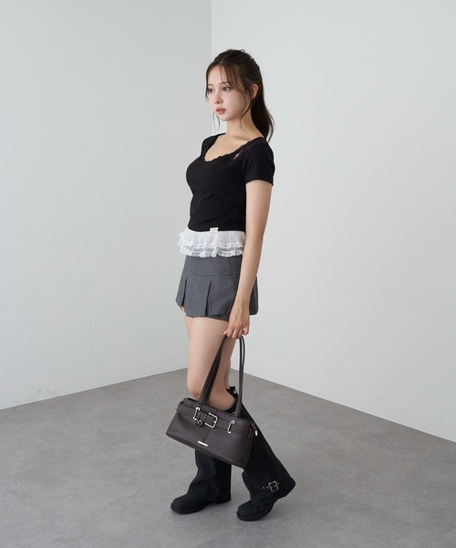 RAY CASSIN（レイカズン）の「ベルト付ショルダーバッグ（ショルダーバッグ・レディース・ブラック/ブラウン/キャメル・FREE）」の15枚目の写真