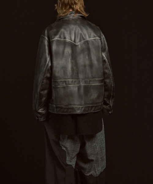 UNISEX》Sheep Leather Tailored Double Rider Jacket/シープレザー