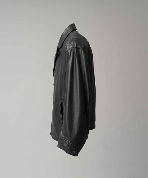 UNISEX》Sheep Leather Tailored Double Rider Jacket/シープレザー