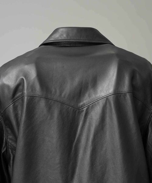 UNISEX》Sheep Leather Tailored Double Rider Jacket/シープレザー