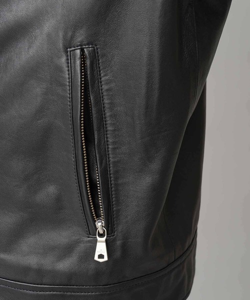 UNISEX》Sheep Leather Tailored Double Rider Jacket/シープレザー