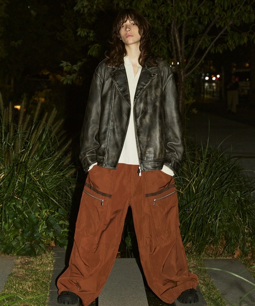 【MAISON SPECIAL】 シープレザーダブルレザージャケット UNISEX》Sheep Leather Tailored Double Rider Jacket/シープレザー