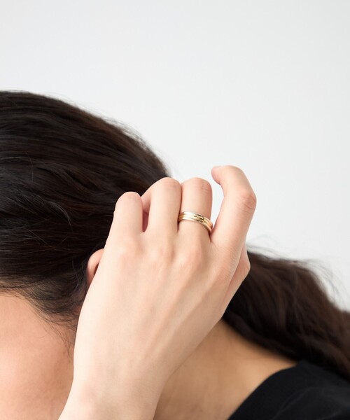 ♡ete リング ete リング プレイ K18YG ダイヤモンド ピンキーリング 月桂樹