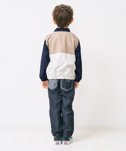 apres les cours（アプレレクール）の「ウィンドブレーカー（ナイロンジャケット・キッズ・ネイビー/ピンク・80/90/100/110/120/130/140）」の4枚目の写真