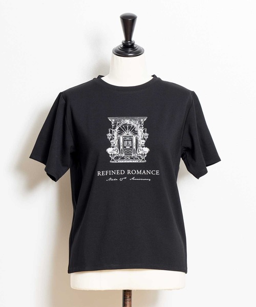 NOELA(ノエラ)の「ロゴエンブレムTシャツ(Tシャツ/カットソー・レディース・オフホワイト/ブラック・フリー)」の10枚目の写真