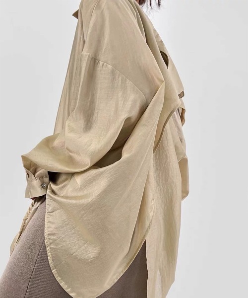 SEN TOKYO(セントーキョー)の「シースルー シアーシャツ(シャツ/ブラウス・レディース・ホワイト/グレー/ブルー/イエロー・MEDIUM/SMALL)」の13枚目の写真