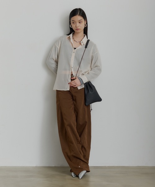 MASU シアーシャツ MASU(エムエーエスユー)のDIAMOND-CUT SHIRT REDの通販｜PALETTE