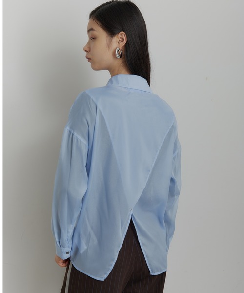SEN TOKYO(セントーキョー)の「シースルー シアーシャツ(シャツ/ブラウス・レディース・ホワイト/グレー/ブルー/イエロー・MEDIUM/SMALL)」の22枚目の写真