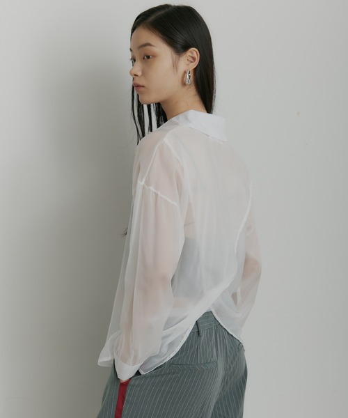 セール】シースルー シアーシャツ（シャツ/ブラウス）｜SEN
