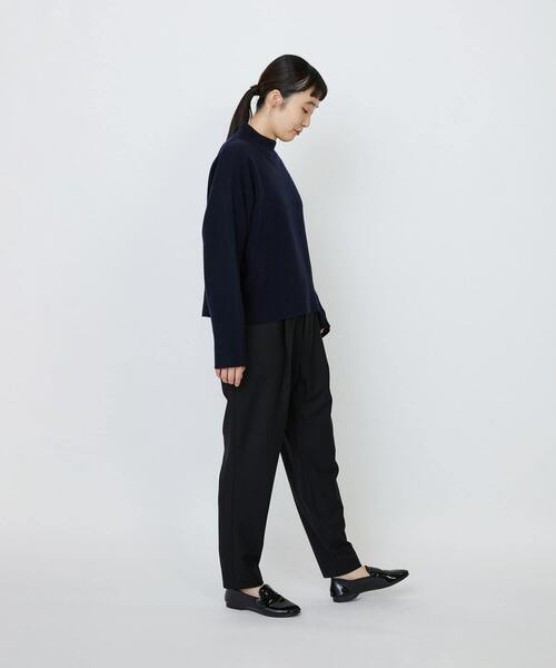 LOISIR（ロワズィール）の「メリノウール天竺モックネックプルオーバー（ニット/セーター・レディース・ネイビー/オレンジ/ベージュ/オリーブ・FREE）」の19枚目の写真