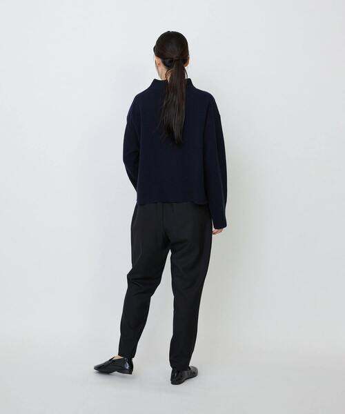 LOISIR（ロワズィール）の「メリノウール天竺モックネックプルオーバー（ニット/セーター・レディース・ネイビー/オレンジ/ベージュ/オリーブ・FREE）」の18枚目の写真