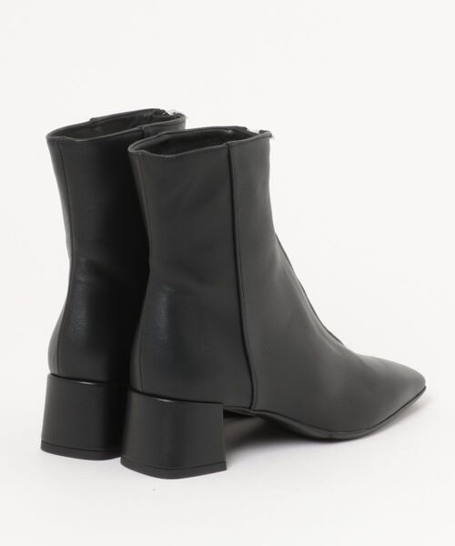 セール】【FABIO RUSCONI】スクエアトウセンタージップショートブーツ