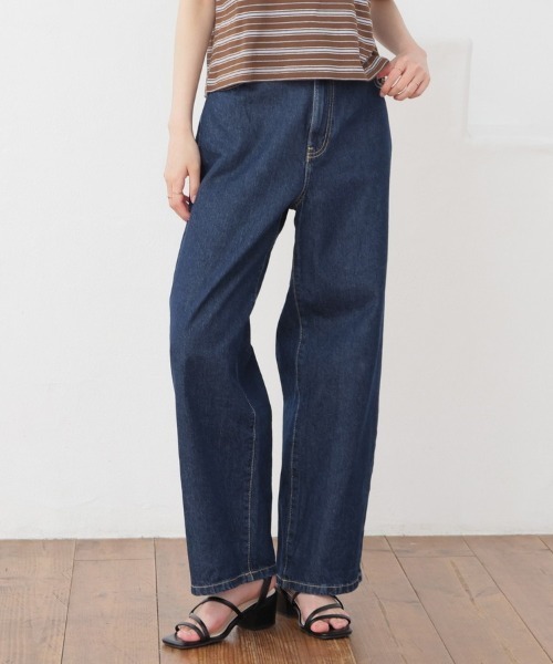 Honeys(ハニーズ)の「ストレートパンツ(股下60cm)(デニムパンツ・レディース・ブルー系その他3/ブルー系その他/グレー/ライトグレー/ブルー系その他2/インディゴブルー・SS/S/M/L/LL)」の3枚目の写真