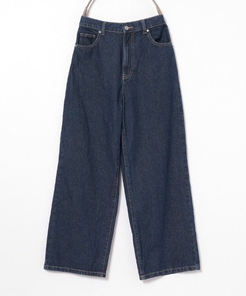 Honeys(ハニーズ)の「ストレートパンツ(股下60cm)(デニムパンツ・レディース・ブルー系その他3/ブルー系その他/グレー/ライトグレー/ブルー系その他2・SS/S/M/L/LL)」の11枚目の写真
