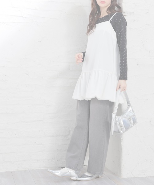 Honeys（ハニーズ）の「ストレートパンツ（股下６０ｃｍ）（デニムパンツ・レディース・ブルー系その他3/ブルー系その他/グレー/ライトグレー・SS/S/M/L/LL）」の7枚目の写真