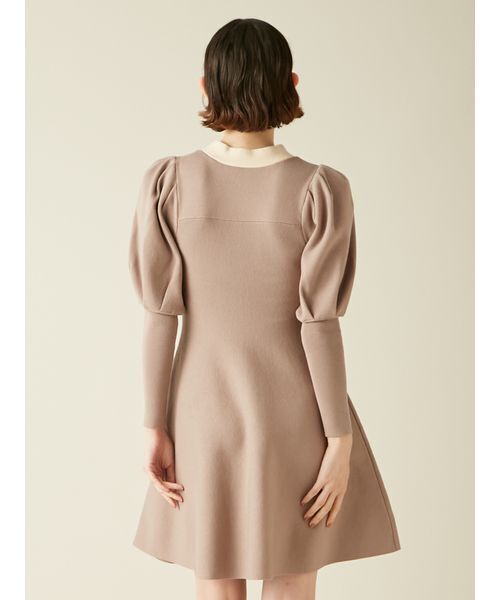 ボウタイリボンニットワンピース（ワンピース）｜LILY BROWN（リリー