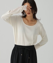 Elura | 袖レイヤードチュールプルオーバー/593429(Tシャツ/カットソー)