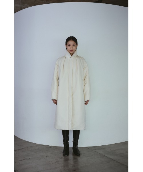 STYLEMIXER(スタイルミキサー)の「パッファーロングコート(その他アウター・レディース・キャメル/アイボリー/ブラック・FREE)」の5枚目の写真