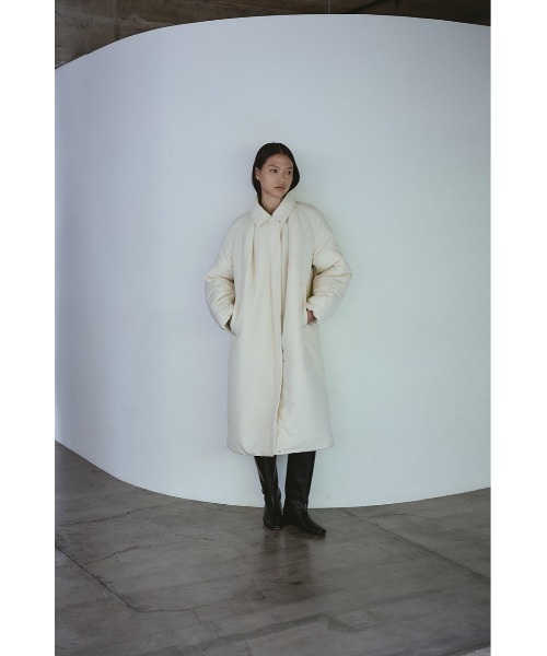 STYLEMIXER(スタイルミキサー)の「パッファーロングコート(その他アウター・レディース・キャメル/アイボリー/ブラック・FREE)」の8枚目の写真