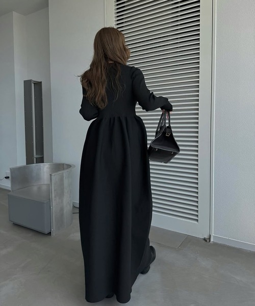 rib docking volume garter knit OP（ワンピース）｜WILLFULLY（ウィル