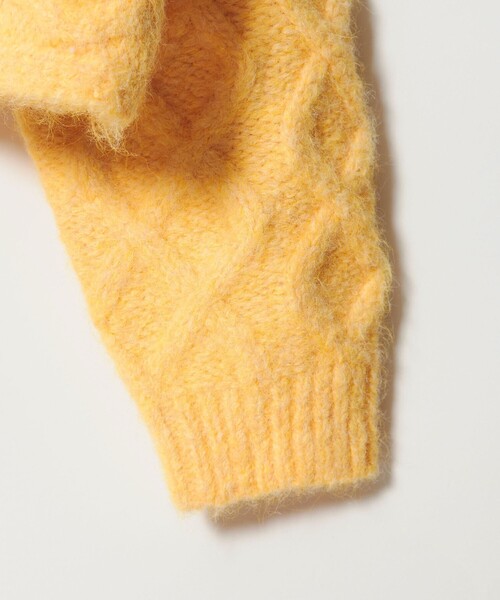 EMMEL REFINES(エメルリファインズ)の「<EMMEL REFINES>EM バックリボン ケーブルニット プルオーバー(ニット/セーター・レディース・ライラック/イエロー/ホワイト・FREE)」の21枚目の写真