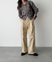 CANAL JEAN（キャナルジーン）の「HARING クラシックタックパンツ