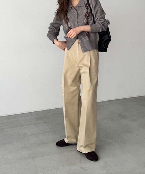 CANAL JEAN（キャナルジーン）の「HARING クラシックタックパンツ