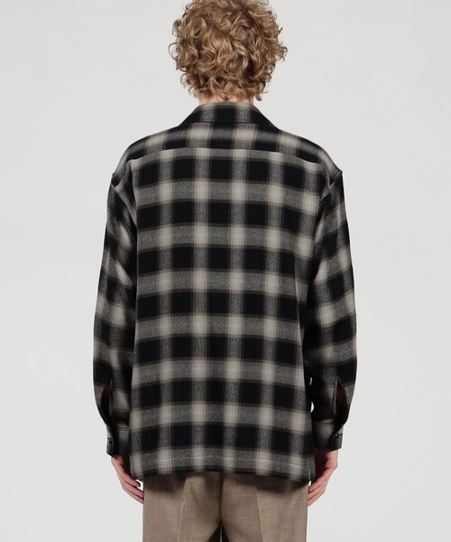 PENDLETON(ペンドルトン)の「【別注】PENDLETON コットンカシミヤ シャツジャケット(ブルゾン・メンズ・ブラウン系その他/ブラック系その他・S/L/M)」の6枚目の写真
