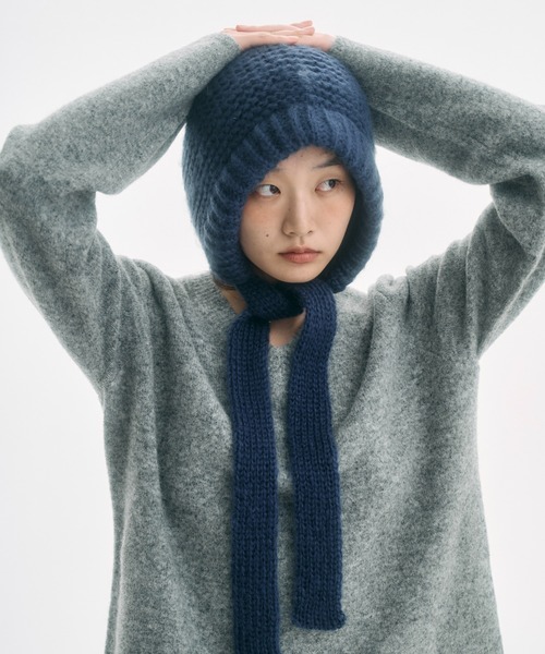 FEKETE（フェケテ）の「ribbon balaclava / リボンバラクラバ（ニット