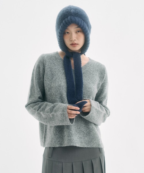 fekete リボン バラクラバ ribbon balaclava / リボンバラクラバ（ニットキャップ/ビーニー