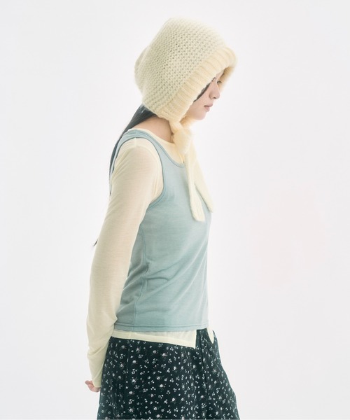 ribbon balaclava / リボンバラクラバ（ニットキャップ/ビーニー