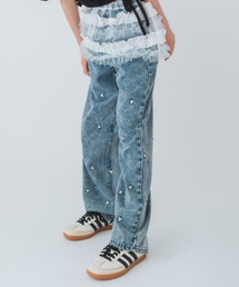 【Cuugal8月号掲載】ハート刺しゅうパンツ