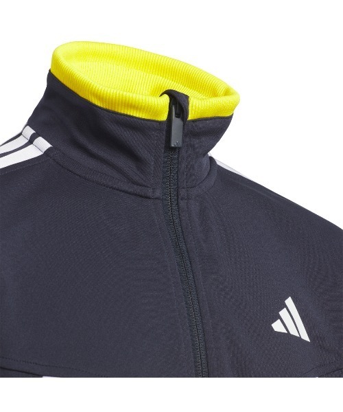 adidas（アディダス）の「アディダス adidas エッセンシャルズ カラーブロック WU ジャケット（ブルゾン・キッズ・グレー/ネイビー・110cm/120cm/130cm/140cm/150cm/160cm）」の4枚目の写真