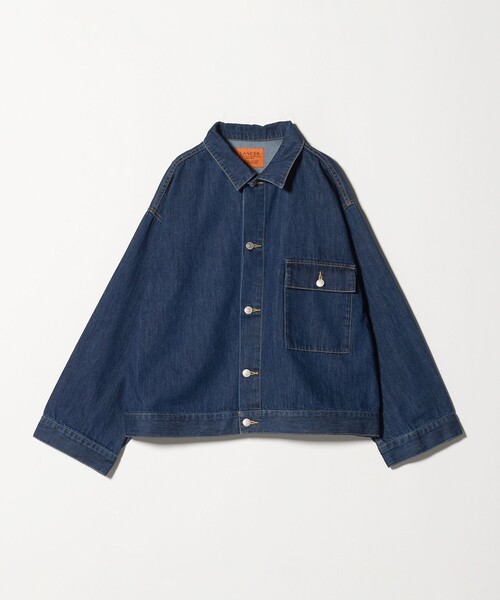 ASTRAET(アストラット)の「<LANCER>DENIM SHORT ジャケット(デニムジャケット・レディース・ブラック/ネイビー・M)」の1枚目の写真