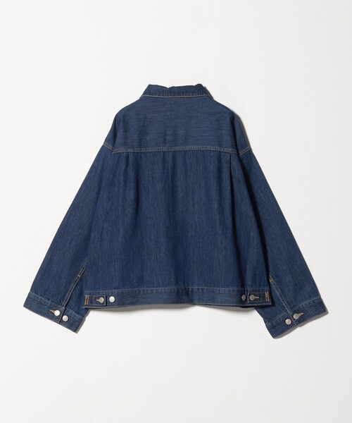 ASTRAET(アストラット)の「<LANCER>DENIM SHORT ジャケット(デニムジャケット・レディース・ブラック/ネイビー・M)」の3枚目の写真