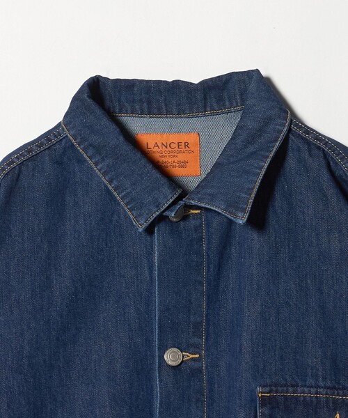 ASTRAET(アストラット)の「<LANCER>DENIM SHORT ジャケット(デニムジャケット・レディース・ブラック/ネイビー・M)」の4枚目の写真