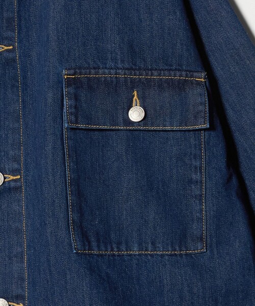 ASTRAET(アストラット)の「<LANCER>DENIM SHORT ジャケット(デニムジャケット・レディース・ブラック/ネイビー・M)」の7枚目の写真