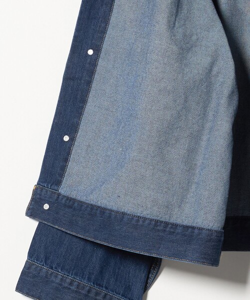 ASTRAET(アストラット)の「<LANCER>DENIM SHORT ジャケット(デニムジャケット・レディース・ブラック/ネイビー・M)」の8枚目の写真