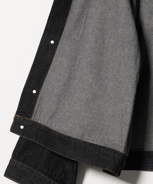 ASTRAET(アストラット)の「<LANCER>DENIM SHORT ジャケット(デニムジャケット・レディース・ブラック/ネイビー・M)」の12枚目の写真