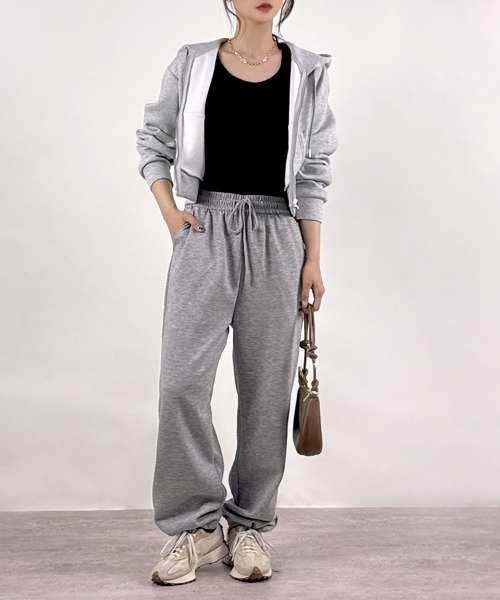 CLOTHY（クロシィ）の「【 Ｓ～3Ｌまで5サイズ展開】ドロストスウェットパンツ（スウェットパンツ・レディース・グレー/ブラック・MEDIUM/LARGE/X-LARGE/XX-LARGE/SMALL）」の21枚目の写真