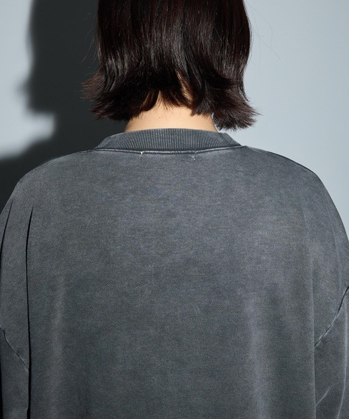 Anchor Smith(アンカー スミス)の「ヴィンテージ加工スターパッチワーク刺繍クルーネックロンT(Tシャツ/カットソー・レディース・ネイビー/ブラウン/スミクロ・M/L)」の13枚目の写真