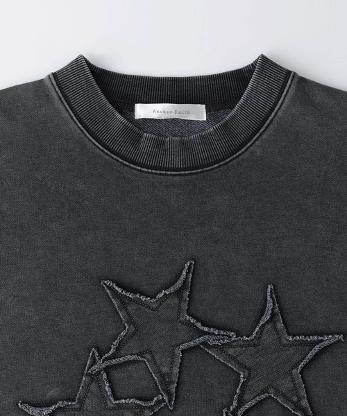 Anchor Smith(アンカー スミス)の「ヴィンテージ加工スターパッチワーク刺繍クルーネックロンT(Tシャツ/カットソー・レディース・ネイビー/ブラウン/スミクロ・M/L)」の22枚目の写真