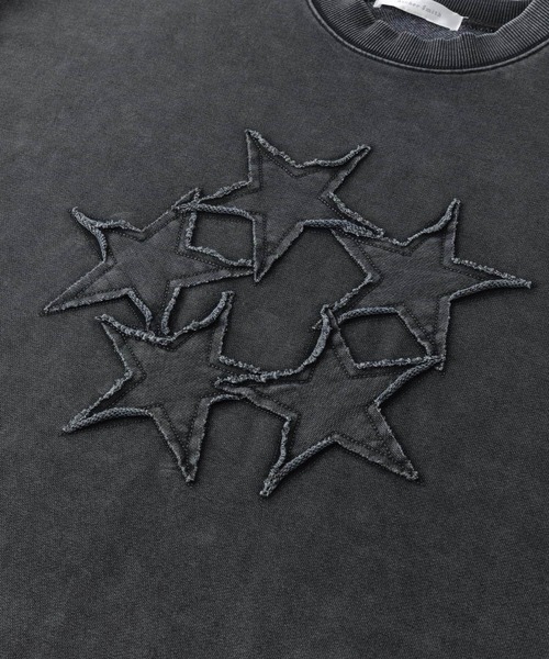 Anchor Smith(アンカー スミス)の「ヴィンテージ加工スターパッチワーク刺繍クルーネックロンT(Tシャツ/カットソー・レディース・ネイビー/ブラウン/スミクロ・M/L)」の12枚目の写真