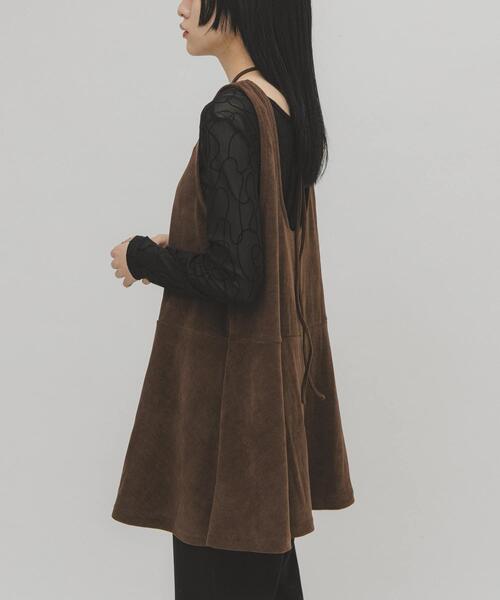 KBF（ケイビーエフ）の「2WAYローフレアミニワンピース（ワンピース・レディース・ブラウン/ブラック・ONE）」の3枚目の写真