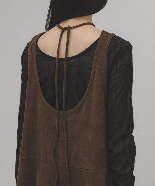 KBF（ケイビーエフ）の「2WAYローフレアミニワンピース（ワンピース・レディース・ブラウン/ブラック・ONE）」の6枚目の写真