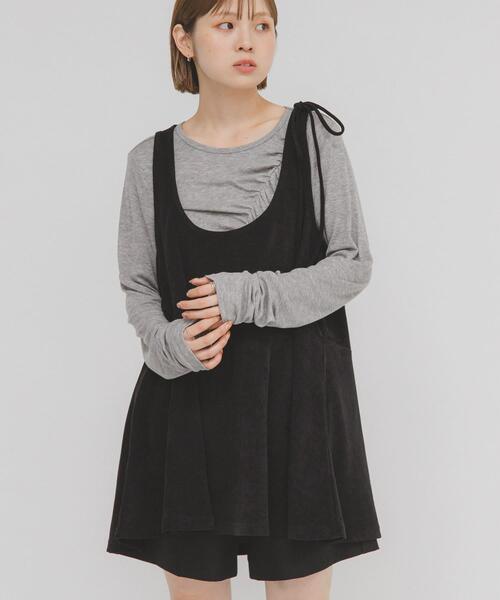 KBF 2WAYローフレアミニワンピース KBF（ケイビーエフ）の「2WAYローフレアミニワンピース（ワンピース